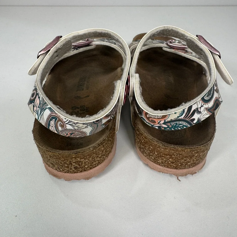 Birkenstock Rio‎ Boys Paisley Floral Cork Footbed Sandals Size 29 EU 11-11.5 US